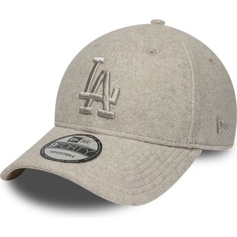 Šiltovka zaoblená béžová snapback 9FORTY Winter Los Angeles Dodgers MLB New Era