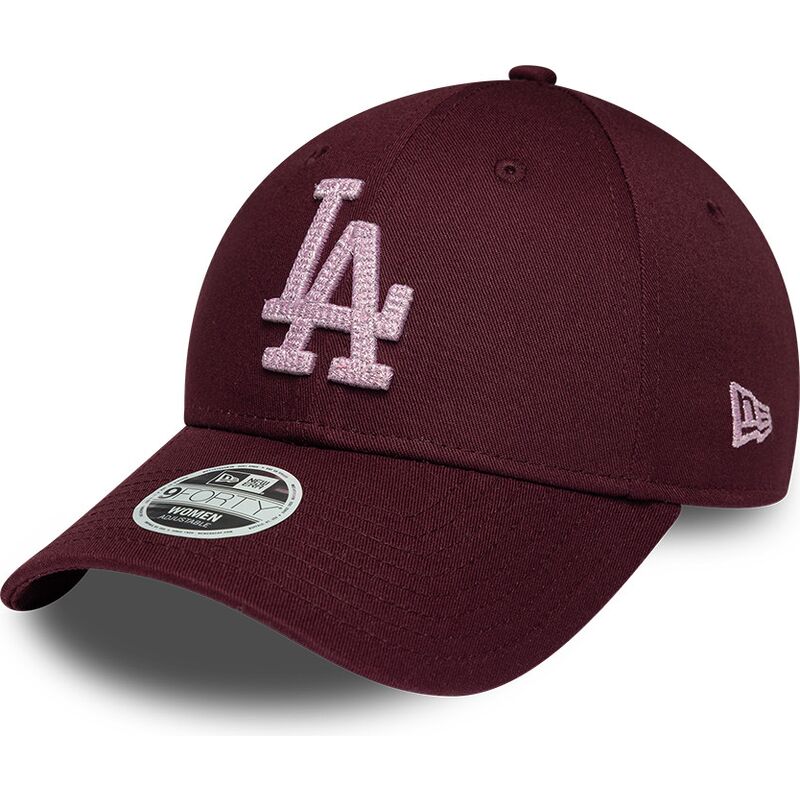 siltovka-zaoblena-cervena-nastavitelny-rosa-9forty-metallic-los-angeles-dodgers-mlb-new-era