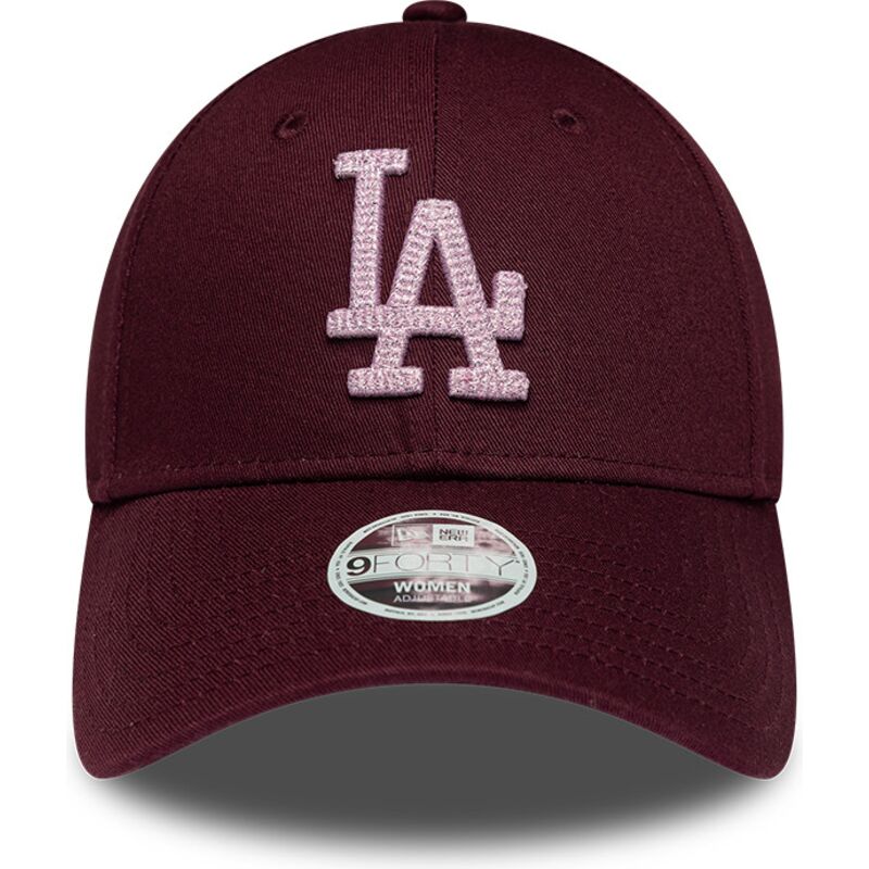 siltovka-zaoblena-cervena-nastavitelny-rosa-9forty-metallic-los-angeles-dodgers-mlb-new-era