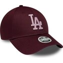 siltovka-zaoblena-cervena-nastavitelny-rosa-9forty-metallic-los-angeles-dodgers-mlb-new-era