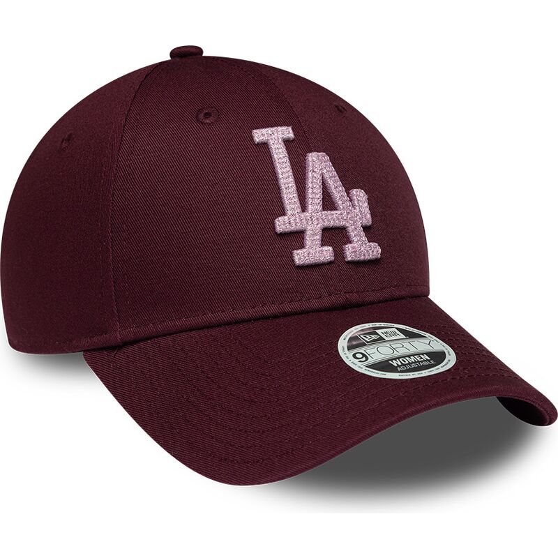 siltovka-zaoblena-cervena-nastavitelny-rosa-9forty-metallic-los-angeles-dodgers-mlb-new-era