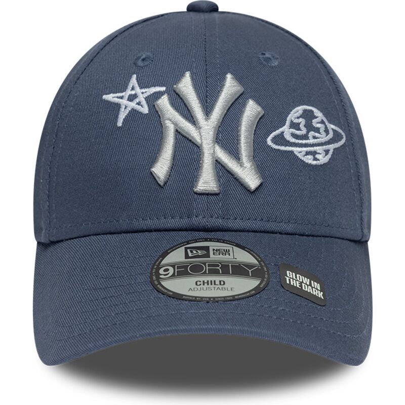 siltovka-zaoblena-modra-nastavitelny-pre-deti-9forty-space-glow-in-the-dark-new-york-yankees-mlb-new-era