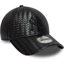 siltovka-zaoblena-cierna-snapback-9forty-pu-weave-new-york-yankees-mlb-new-era