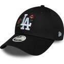 siltovka-zaoblena-cierna-snapback-9forty-rose-sequin-los-angeles-dodgers-mlb-new-era