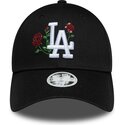 siltovka-zaoblena-cierna-snapback-9forty-rose-sequin-los-angeles-dodgers-mlb-new-era