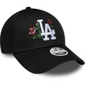 siltovka-zaoblena-cierna-snapback-9forty-rose-sequin-los-angeles-dodgers-mlb-new-era