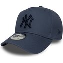 siltovka-zaoblena-modra-snapback-9forty-e-frame-league-essential-new-york-yankees-mlb-new-era