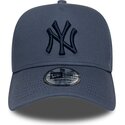 siltovka-zaoblena-modra-snapback-9forty-e-frame-league-essential-new-york-yankees-mlb-new-era