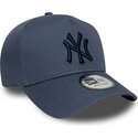 siltovka-zaoblena-modra-snapback-9forty-e-frame-league-essential-new-york-yankees-mlb-new-era