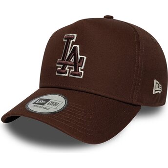 Šiltovka zaoblená hnedá snapback 9FORTY E Frame Team Outline Los Angeles Dodgers MLB New Era