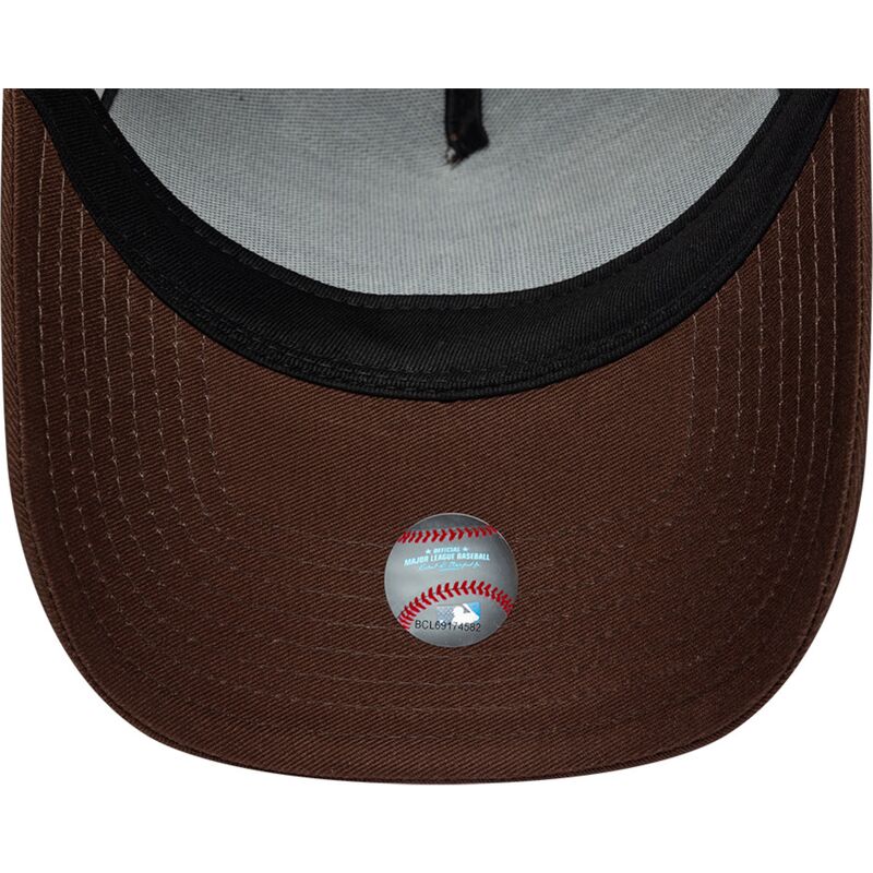 siltovka-zaoblena-hneda-snapback-9forty-e-frame-team-outline-los-angeles-dodgers-mlb-new-era