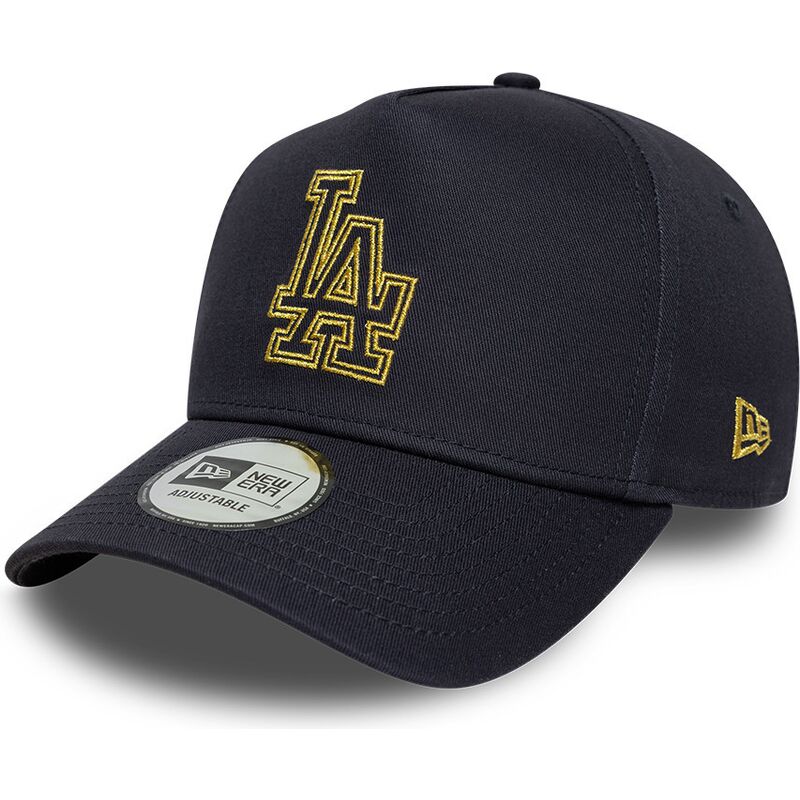siltovka-zaoblena-tmavomodra-snapback-9forty-dorado-e-frame-metallic-outline-los-angeles-dodgers-mlb-new-era