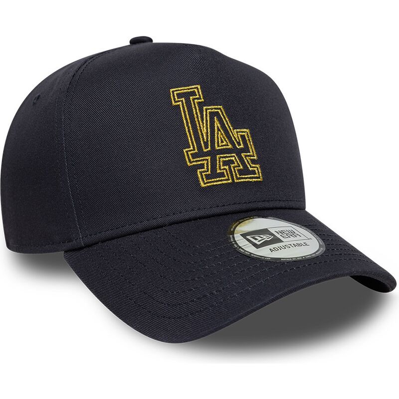 siltovka-zaoblena-tmavomodra-snapback-9forty-dorado-e-frame-metallic-outline-los-angeles-dodgers-mlb-new-era