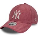 siltovka-zaoblena-ruzova-nastavitelny-9forty-m-crown-chunky-cord-new-york-yankees-mlb-new-era