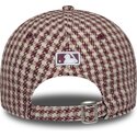 siltovka-zaoblena-cervena-nastavitelny-9forty-m-crown-houndstooth-new-york-yankees-mlb-new-era
