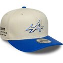 siltovka-zaoblena-bezova-snapback-9seventy-stretch-snap-contrast-visor-alpine-f1-team-formula-1-new-era