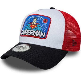 Šiltovka zaoblená viacfarebná snapback pre deti A Frame Patch Superman DC Comics New Era