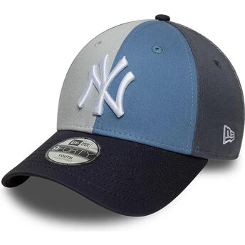 Šiltovka zaoblená viacfarebná nastaviteľný pre deti 9FORTY Colourblock New York Yankees MLB New Era