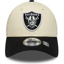 siltovka-zaoblena-bezova-nastavitelny-9forty-colour-block-las-vegas-raiders-nfl-new-era