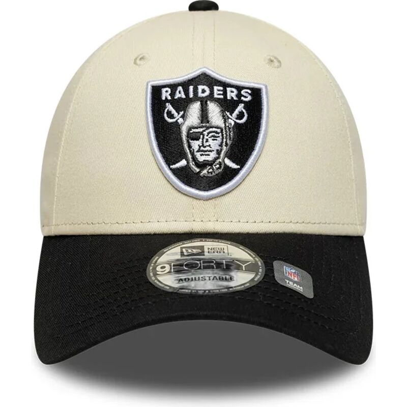 siltovka-zaoblena-bezova-nastavitelny-9forty-colour-block-las-vegas-raiders-nfl-new-era