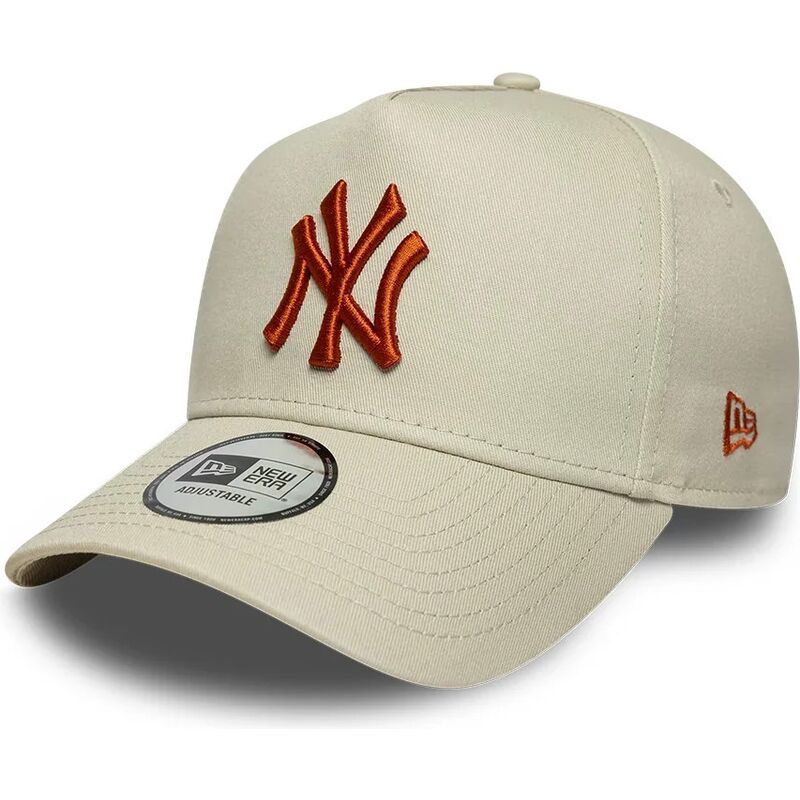 siltovka-zaoblena-bezova-snapback-e-frame-league-essential-new-york-yankees-mlb-new-era