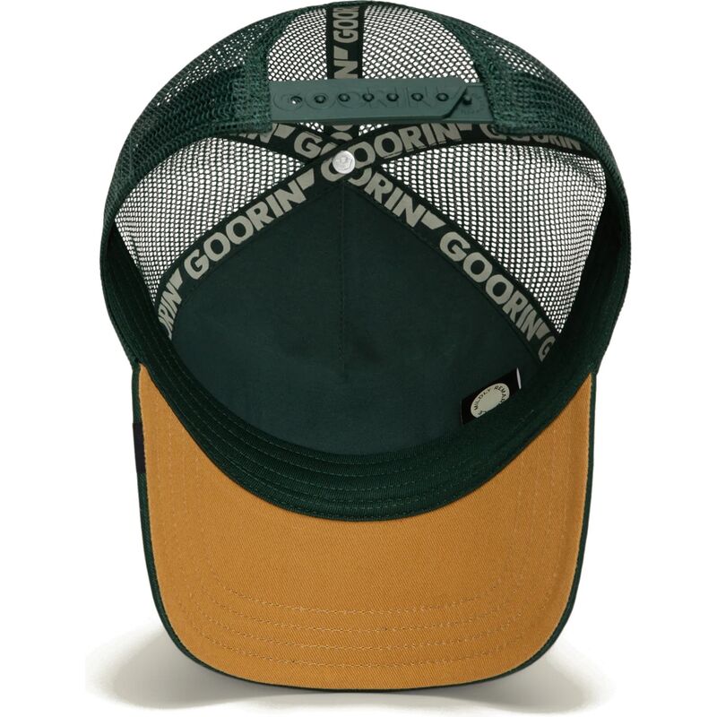 siltovka-zaoblena-zelena-snapback-over-the-line-buck-out-of-bounds-the-farm-goorin-bros