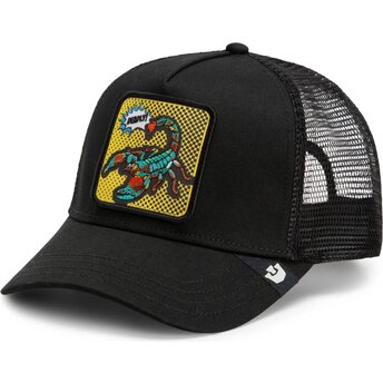 Šiltovka zaoblená čierna snapback Deadly Scorpion Pop Art Strikes Back The Farm Goorin Bros.