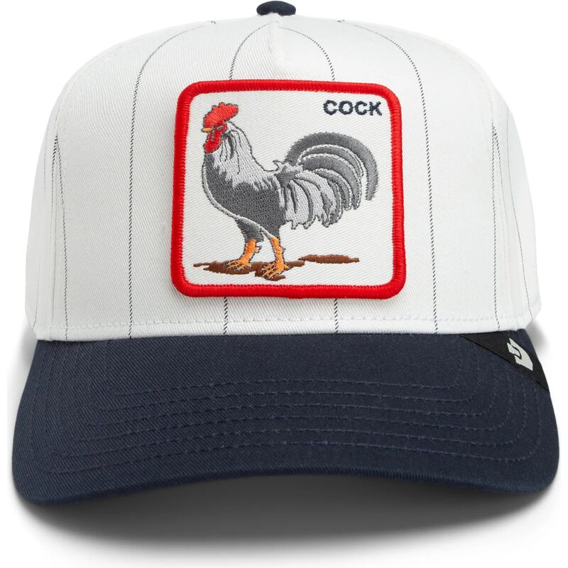 siltovka-zaoblena-siva-snapback-pinstripe-rooster-cock-playmakers-the-farm-goorin-bros