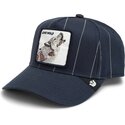 siltovka-zaoblena-tmavomodra-snapback-pinstripe-lone-wolf-playmakers-the-farm-goorin-bros