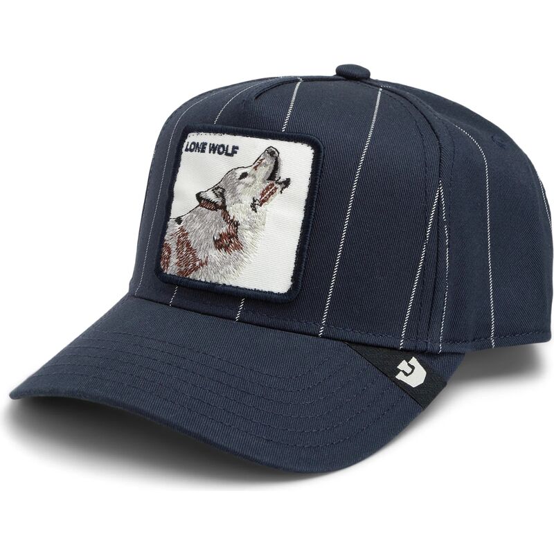 siltovka-zaoblena-tmavomodra-snapback-pinstripe-lone-wolf-playmakers-the-farm-goorin-bros