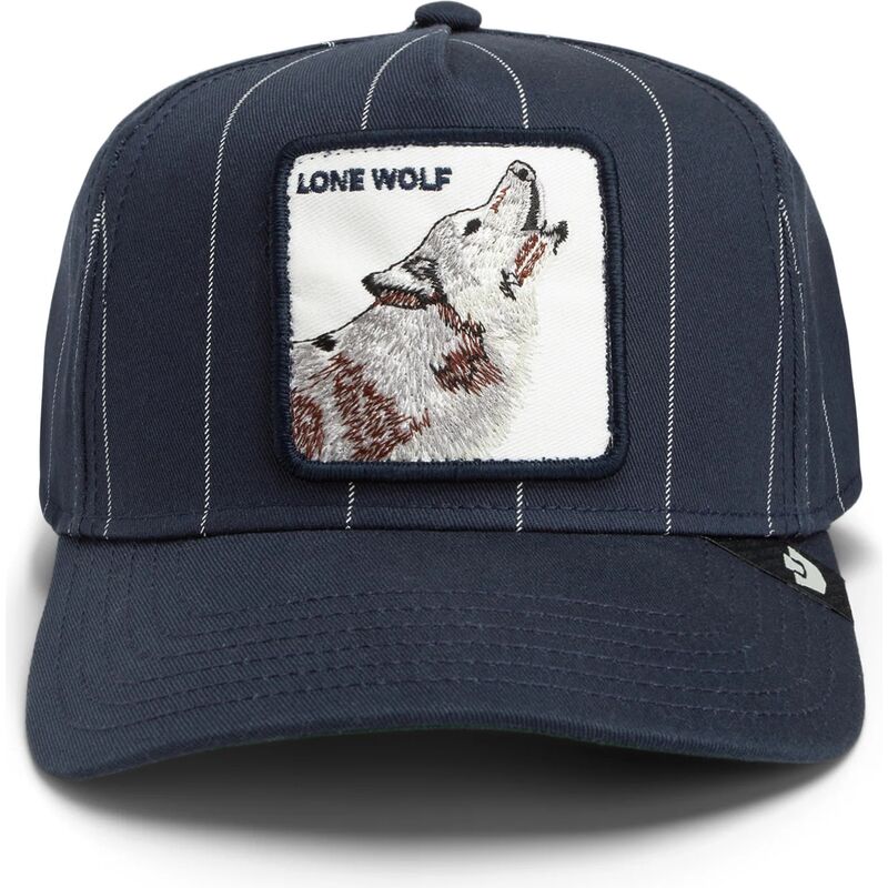 siltovka-zaoblena-tmavomodra-snapback-pinstripe-lone-wolf-playmakers-the-farm-goorin-bros