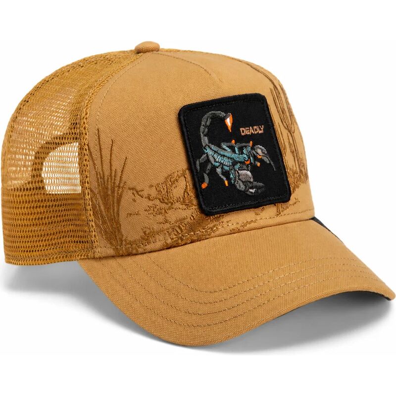 siltovka-zaoblena-hneda-snapback-scorpion-badlands-deadly-the-farm-goorin-bros