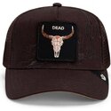 siltovka-zaoblena-hneda-snapback-skull-badlands-dead-the-farm-goorin-bros