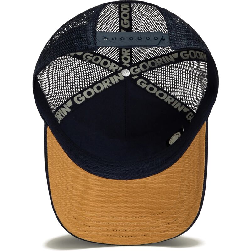 siltovka-zaoblena-tmavomodra-snapback-eagle-badlands-freedom-the-farm-goorin-bros