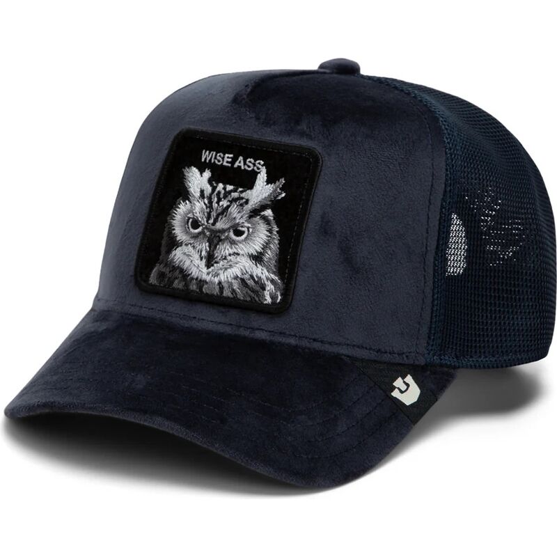 siltovka-zaoblena-tmavomodra-snapback-velour-wise-ass-the-farm-goorin-bros