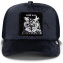 siltovka-zaoblena-tmavomodra-snapback-velour-wise-ass-the-farm-goorin-bros