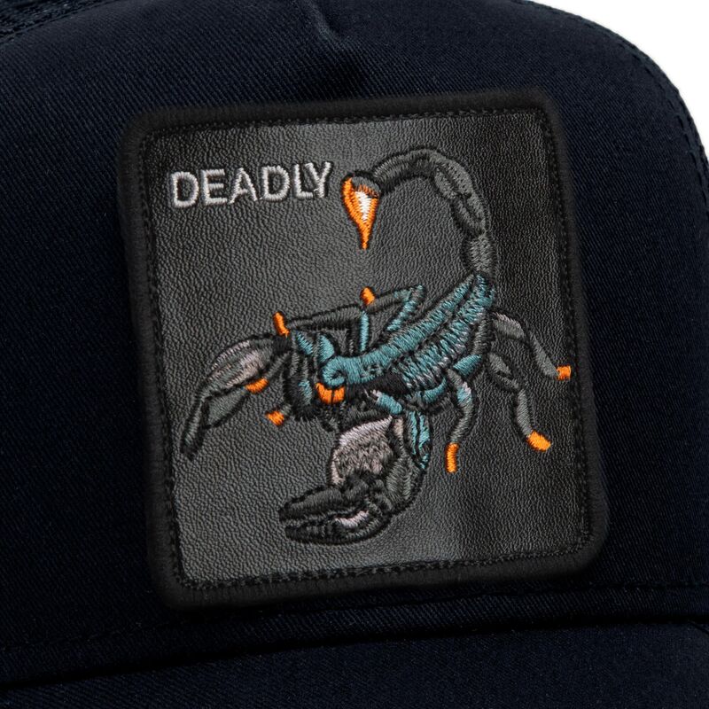 siltovka-zaoblena-cierna-snapback-deadly-scorpion-original-recipe-the-farm-goorin-bros