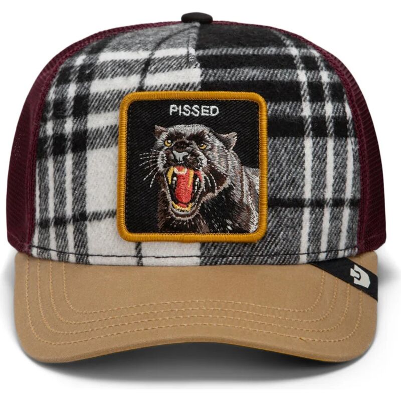 siltovka-zaoblena-viacfarebna-snapback-brit-panther-check-mate-pissed-the-farm-goorin-bros