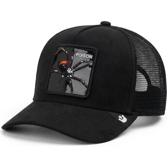 Šiltovka zaoblená čierna snapback Black Out Spider Blackened Metallic Poison The Farm Goorin Bros.