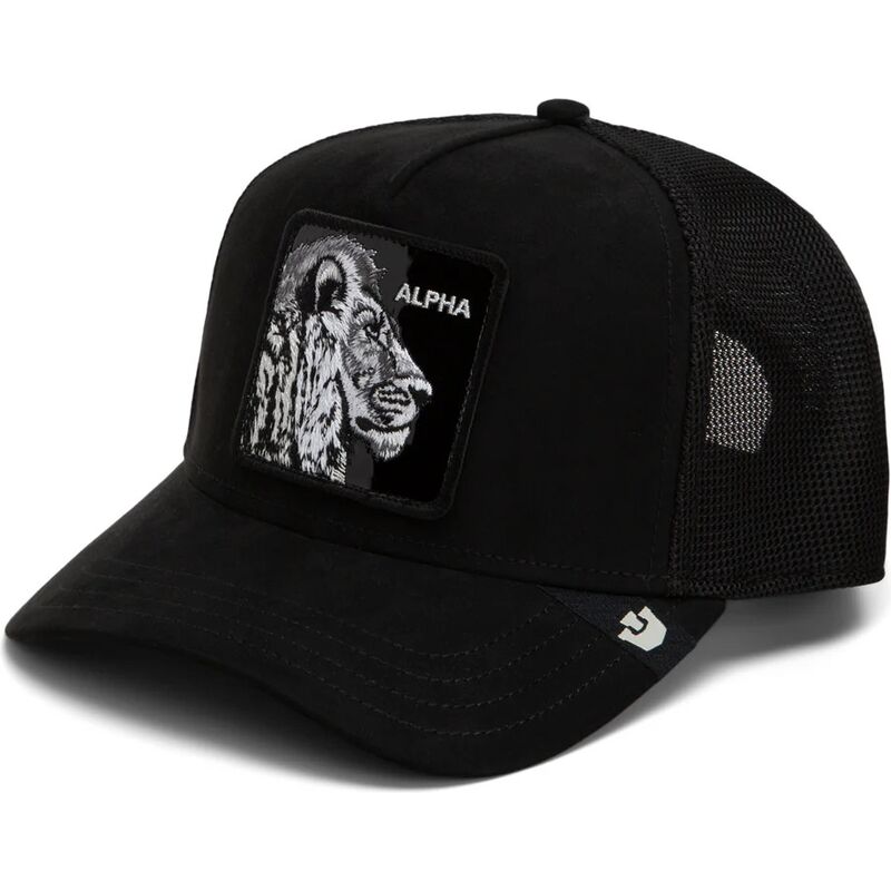 siltovka-zaoblena-cierna-snapback-black-out-lion-blackened-metallic-alpha-the-farm-goorin-bros