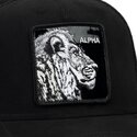 siltovka-zaoblena-cierna-snapback-black-out-lion-blackened-metallic-alpha-the-farm-goorin-bros
