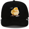 siltovka-zaoblena-cierna-snapback-black-out-chick-blackened-metallic-hot-the-farm-goorin-bros
