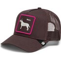 siltovka-zaoblena-hneda-snapback-shadow-bull-terrier-off-the-leash-the-farm-goorin-bros