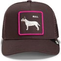 siltovka-zaoblena-hneda-snapback-shadow-bull-terrier-off-the-leash-the-farm-goorin-bros