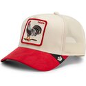 siltovka-zaoblena-cervena-snapback-the-suede-rooster-microsuede-cock-the-farm-goorin-bros