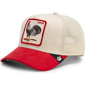 Šiltovka zaoblená červená snapback The Suede Rooster Microsuede Cock The Farm Goorin Bros.
