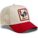 siltovka-zaoblena-cervena-snapback-the-suede-rooster-microsuede-cock-the-farm-goorin-bros