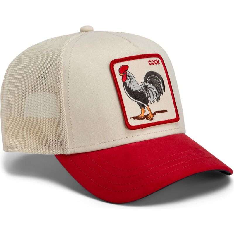 siltovka-zaoblena-cervena-snapback-the-suede-rooster-microsuede-cock-the-farm-goorin-bros
