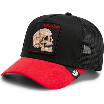 Šiltovka zaoblená čierna snapback Cancelled Skull Microsuede The Farm Goorin Bros.