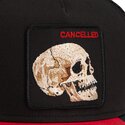 siltovka-zaoblena-cierna-snapback-cancelled-skull-microsuede-the-farm-goorin-bros